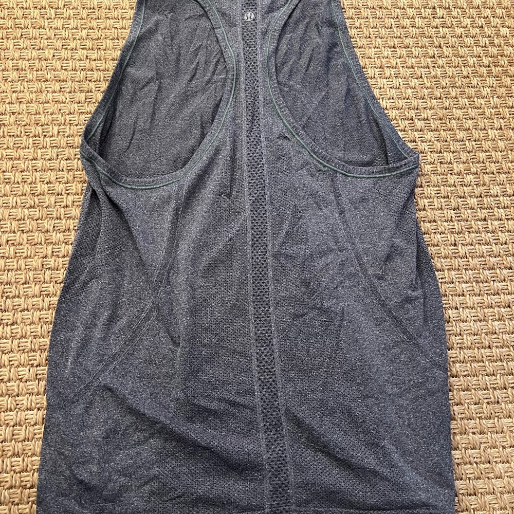 Grey Lululemon Razorback Tank - Picture 2 of 4